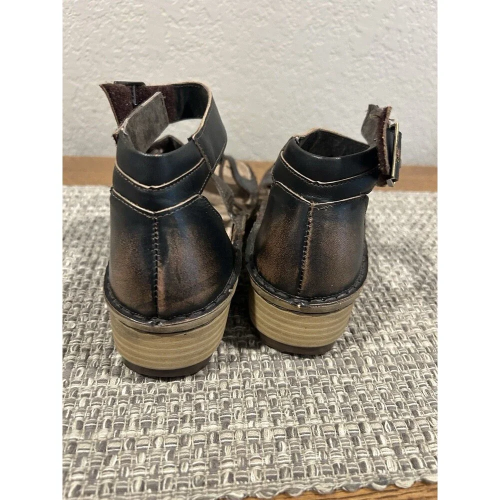 Naot Begonia Sandals Women’s Gladiator Straps Leather Size 41/ US 10 New No Box